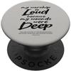 My Worship Is Loud Psalm 34:18 Christian La mia adorazione è forte perché le mie ferite erano un profondo versetto biblico PopSockets PopGrip Adesivo