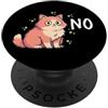 Norriku Studio Press Gatto Brontolone No Kawaii Anime Amante dei Gatti PopSockets PopGrip Adesivo