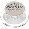 Faith Revival Studio La preghiera cambia le cose Fede cristiana Croce Montagne PopSockets PopGrip per MagSafe
