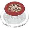 Saved By Grace Christian Faith Inspirati Saved By Grace Christian Angel Inspiring Efesans 2:8 Item PopSockets PopGrip per MagSafe