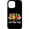 Kawaii Cottagecore Aesthetic Frog Design Custodia per iPhone 13 Pro Max Just Silly Frogs - Animale primaverile floreale Cottagecore