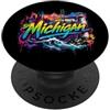 Regali dello Stato del Michigan & Co. Orizzonte del Michigan dello stato degli Stati Uniti PopSockets PopGrip Adesivo