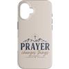 Faith Revival Studio Custodia per iPhone 16 La preghiera cambia le cose Fede cristiana Croce Montagne