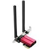 Mercusys TP-Link MA86XE V2 PCIe Adattatore AXE5400Mbps Wi-Fi 6E Bluetooth 5.3, Chipset Intel Wi-Fi 6E, WPA3, MU-MIMO, OFDMA, Scheda WiFi PC Fisso, Velocità Tri-Band, Supporta Windows 10, 11