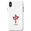 Bestees Men Woman's Social Club Pung Cho Custodia per iPhone X/XS Mahjong Lovers Crak Red Dragon Simbolo Piastrelle Dots Bam Kung