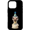 Funny Cute Birthday Boy Birthday Girl Ki Custodia per iPhone 16 Pro Festa di compleanno di struzzo cappello e candela celebrazione