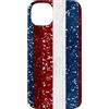 Red White Legacy Co.USA Custodia per iPhone 14 Plus Bandiera americana vintage a strisce patriottiche invecchiate
