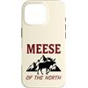Vintage Nature and Wildlife Adventure Ap Custodia per iPhone 16 Pro Alce Del Nord Wildlife Antlers Foresta Natura
