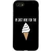 Ice Cream Party & Gelato Gifts Custodia per iPhone SE (2020) / 7/8 Sono qui solo per il meme del gelato Cute Vanilla Soft Serve