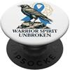 Fight Prostate Cancer North Viking Warri Norse Viking Combatte il cancro alla prostata - Spirito guerriero ininterrotto PopSockets PopGrip Adesivo