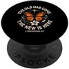 Christian Bible Verse Faith God Believer Vintage Motivational 2 Corinzi Bibbia Versi Farfalla PopSockets PopGrip Adesivo