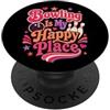 Alley Joy Studio Bowling Place Felice Retro Groovy PopSockets PopGrip Adesivo
