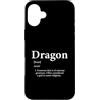Extreme Greatness Custodia per iPhone 16 Plus Drago Dio Definizione Divertente Ragazzo Nome Compleanno Draghi Regalo