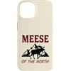 Vintage Nature and Wildlife Adventure Ap Custodia per iPhone 14 Alce Del Nord Wildlife Antlers Foresta Natura
