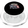 American Trucker USA Patriotic Big Rig American Trucker bandiera degli Stati Uniti camionista PopSockets PopGrip per MagSafe