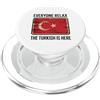 Funny Turkish Jokes Funny Turkish Is Her Funny Everyone Relax The Turkish Is Here Citazioni Bandiera Turchia PopSockets PopGrip per MagSafe