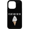 Ice Cream Party & Gelato Gifts Custodia per iPhone 13 Pro Sono qui solo per il meme del gelato Cute Vanilla Soft Serve