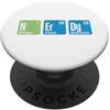 Nerd geek math computer chemistry lab PC Computer matematico geek tavola periodica nerd chimica PopSockets PopGrip Adesivo