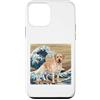 Labrador Retriever Puppy Lover PS Custodia per iPhone 12 mini Labrador Retriever giapponese Kanagawa Wave Surf Amante dei cani