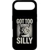 Funny Meme Retro Humor Custodia per iPhone Air Got Too Silly Cute Cat Meme vibrazioni divertenti