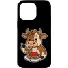 cow pasta farm humor foodie art Cartoon Custodia per iPhone 14 Pro Max Cartone Animato Di Pasta Di