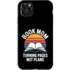 Book Lover Library Bookworm Books Custodia per iPhone 11 Pro Max Prenota Mamma Girare Pagine Non Piani