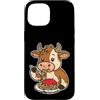 cow pasta farm humor foodie art Cartoon Custodia per iPhone 15 Cartone Animato Di Pasta Di