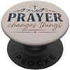Faith Revival Studio La preghiera cambia le cose Fede cristiana Croce Montagne PopSockets PopGrip Adesivo