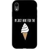 Ice Cream Party & Gelato Gifts Custodia per iPhone XR Sono qui solo per il meme del gelato Cute Vanilla Soft Serve