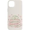 Dragon Bookstack Fantasy Apparel Custodia per iPhone 14 Plus Cute Dragon Books Fantasy Reading, amante dei libri a pastello