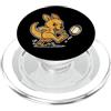 kangaroo rugby kicking mascot cartoon ki Canguro Rugby calcio cartone animato PopSockets PopGrip per MagSafe