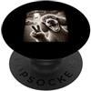 Poodle Selfie with UFO Alien Photobooth Vintage Poodle Selfie con UFO Alien Photobooth Dog Hi PopSockets PopGrip Adesivo