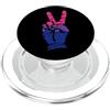 Bisexual Pride Apparel Bisessuale Pride Bandiera Bi segno di pace PopSockets PopGrip per MagSafe