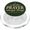 Faith Revival Studio La preghiera cambia le cose Fede cristiana Croce Montagne PopSockets PopGrip per MagSafe