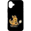 kangaroo rugby kicking mascot cartoon ki Custodia per iPhone 16 Plus Canguro Rugby calcio cartone animato