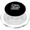 Continua a guidare su Big Rig Trucker Vi Continua a Truckin Semi Truck Driver Big Rig Vintage Trucker PopSockets PopGrip per MagSafe