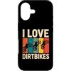 Passionate Off-Road Enthusiasts Collecti Custodia per iPhone 17 Amo Dirtbikes Bold Graphic Rider Fun