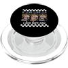 Funny Baseball Mom Vintage 3 Panel Coffe I Live Here Now Baseball Mamma Mamma Ice Coffee Popcorn Hot Dog PopSockets PopGrip per MagSafe