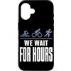 Triathlete Family Matching Race Day Crew Custodia per iPhone 16 Supporto per triathlon Crew Swim Bike Run Race Day