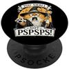 Funny Nerd Humor Nerdy RPG Gamer Board G Orange Cat Wizard You Shall Not PSPS Fantasy Magic Lover PopSockets PopGrip Adesivo