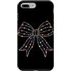 Coquette Bow Aesthetic Christmas Graphic Custodia per iPhone 7 Plus/8 Plus Luci di Natale Coquette Bow Ribbon Holiday Girls