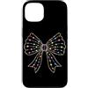 Coquette Bow Aesthetic Christmas Graphic Custodia per iPhone 13 Coquette - Fiocco natalizio con fiocco per le vacanze