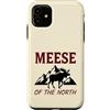 Vintage Nature and Wildlife Adventure Ap Custodia per iPhone 11 Alce Del Nord Wildlife Antlers Foresta Natura