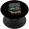 Mothers Cheerleader Support Designs Sideline Coach Dal Giorno Uno Cheer Famiglia Cheerleader Mamma PopSockets PopGrip Adesivo