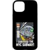 New York City Souvenirs Gifts by DV8sTee Custodia per iPhone 15 Plus Divertente Sono sopravvissuto alla metropolitana di New York Il mio viaggio a New York City