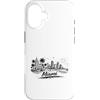 Miami Vibes Collection Custodia per iPhone 16 Miami, Florida, spiaggia, skyline città, palme, sole