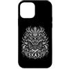 Norse Mythology Viking Winter Skadi Custodia per iPhone 12 mini Skadi Dea invernale norrena vichinga teschio runa