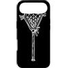 T-Shirts Grafiche de Box Lacrosse Custodia per iPhone Air Disegno di una linea del bastone da lacrosse