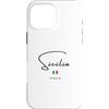 LEVART Italy Travel City Minimal Italia Custodia per iPhone 16 Pro Max Sicilia Italia