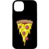 pizza Italy cheese salami pizzeria food Custodia per iPhone 14 Plus Pezzo di Pizza Fast Food Forno a pietra